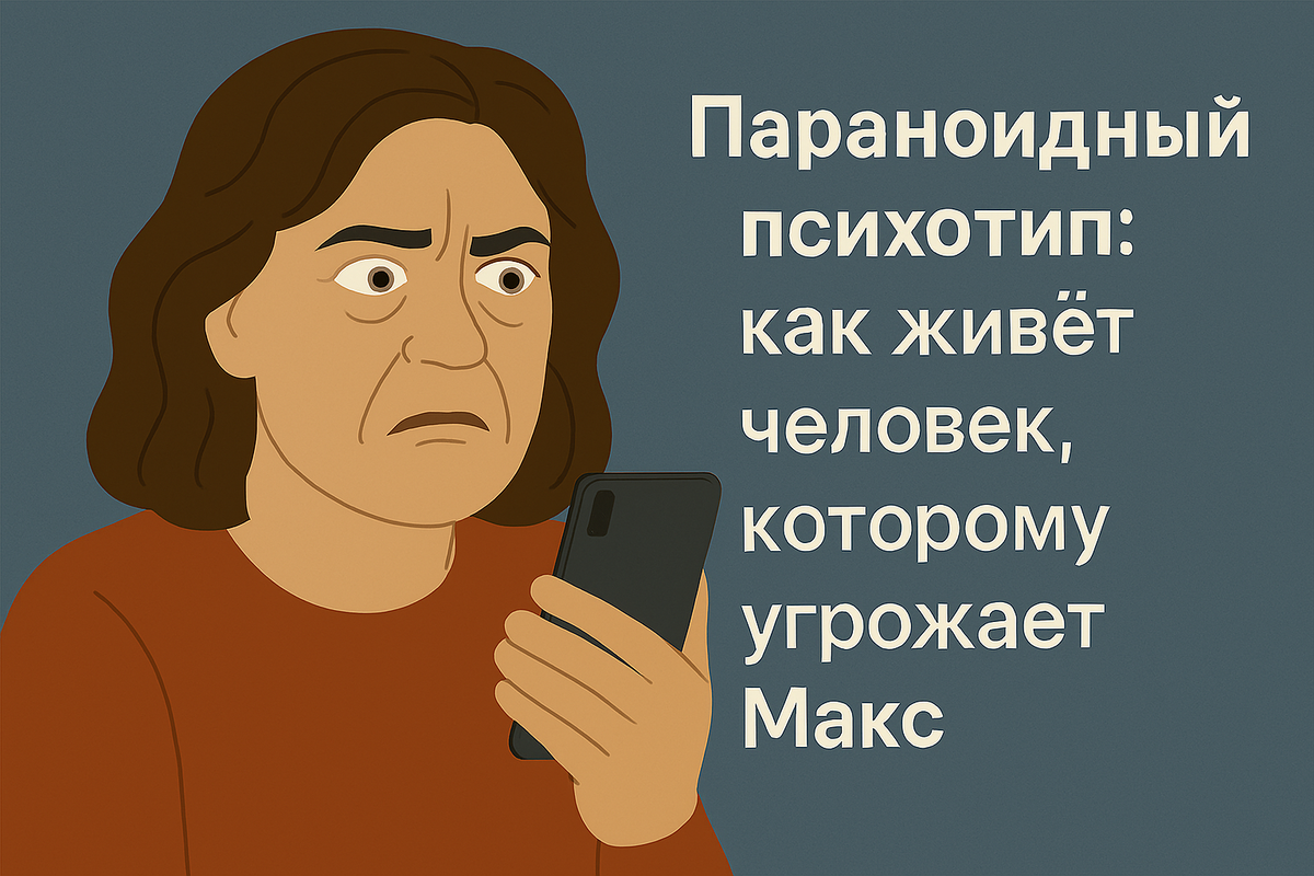 Параноидный психотип формируется вокруг глубинного убеждения, что мир полон скрытых угроз и недоброжелательных людей.