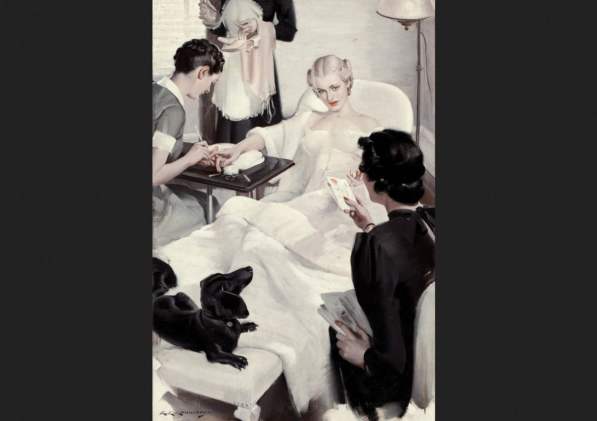 Чарльз Эдвард Чемберс. "Утро светской дамы"