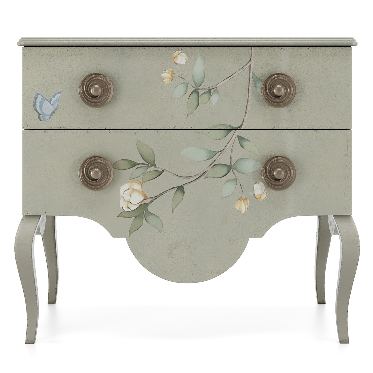 Комод Флер Де Лис с двумя ящиками
