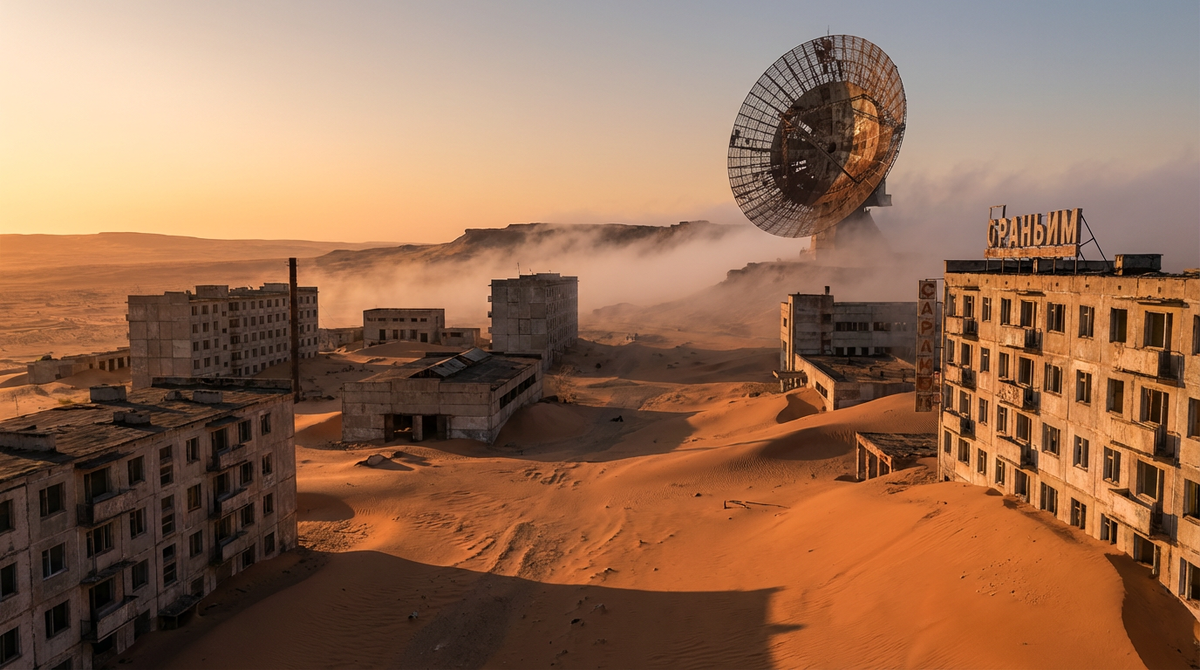 Кантубек. Город, где песок медленно пожирает историю.
