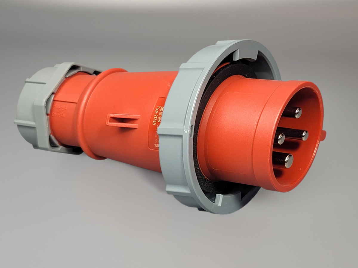 Вилка кабельная Mennekes D-57399 Kirchhundem, 380В-440В, 32А, 3P+E/IP67