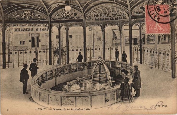 Курорт в Виши в девятнадцатом веке выглядел так