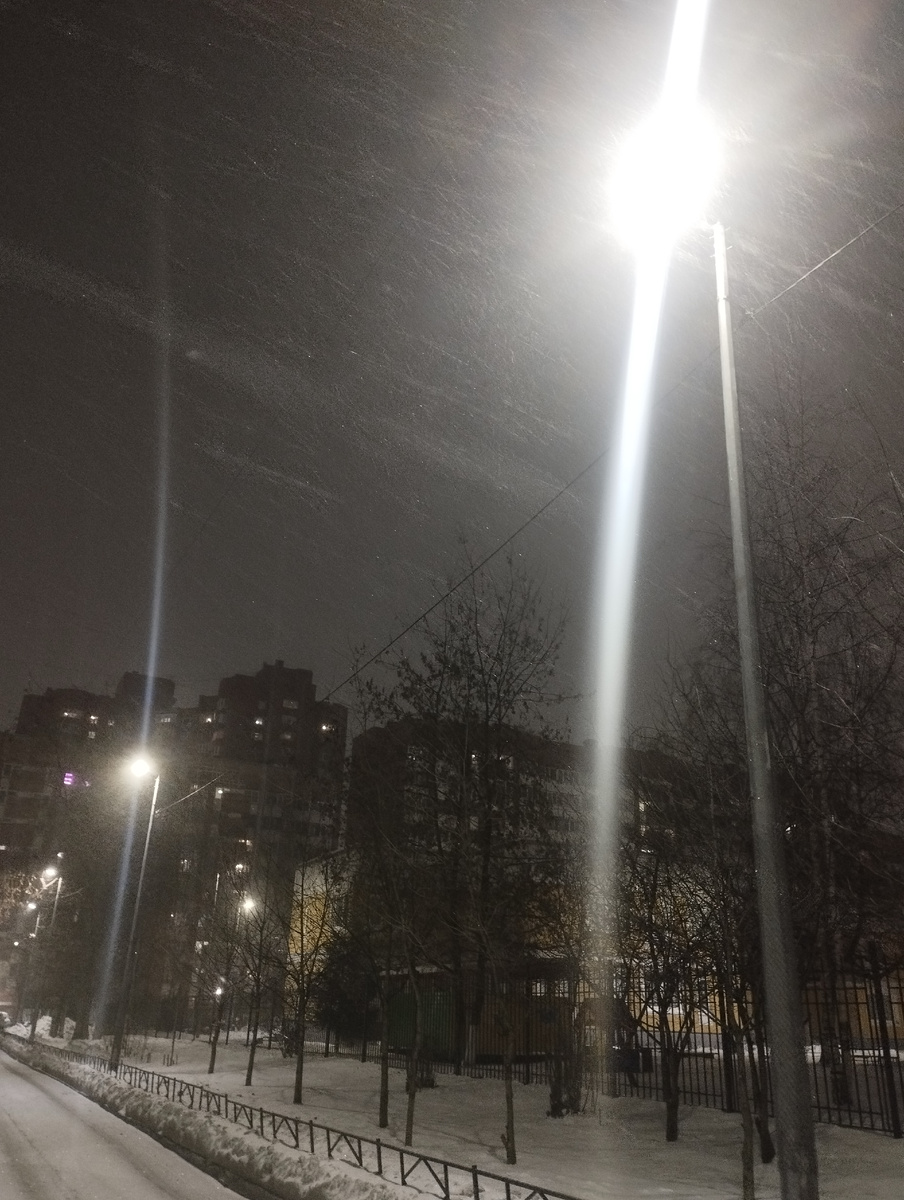 Неспокойная ночь снега