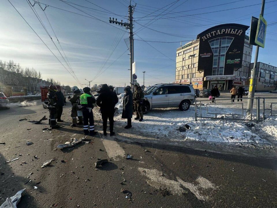    Авария у рынка "Янтарный". Источник: "В курсе 22"