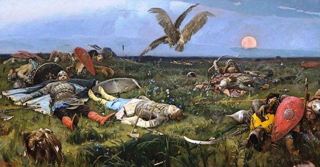 Картина В.М. Васнецова "После побоища".