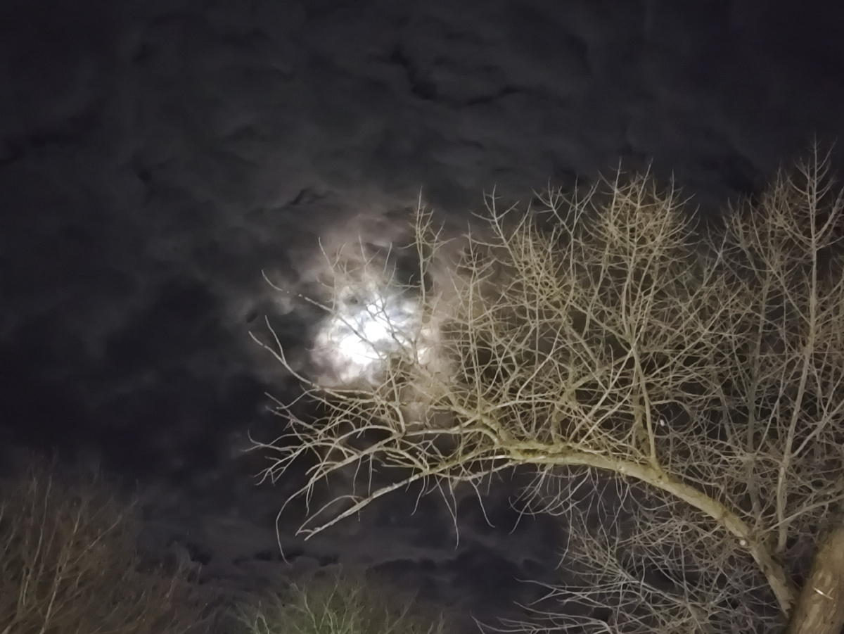 Вот такая луна нас провожала. На вокзале фото сделано.