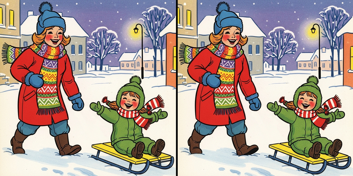 Зимний вечер. Санки