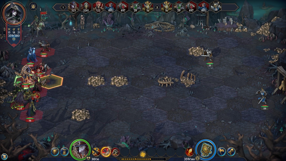 Это соседний гекс, на который мы можем призвать оживших питомцев.