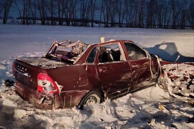    От машины остался один металлолом. Фото: Прокуратура Омской области