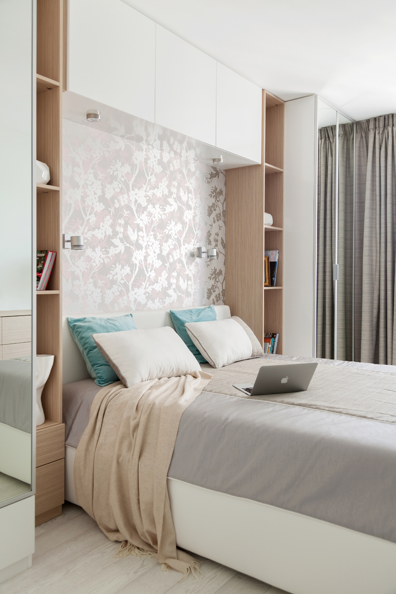 Интерьер мастер спальни, фото Д.Комаров. Дизайн Ирина Кривцова, 2016 г.