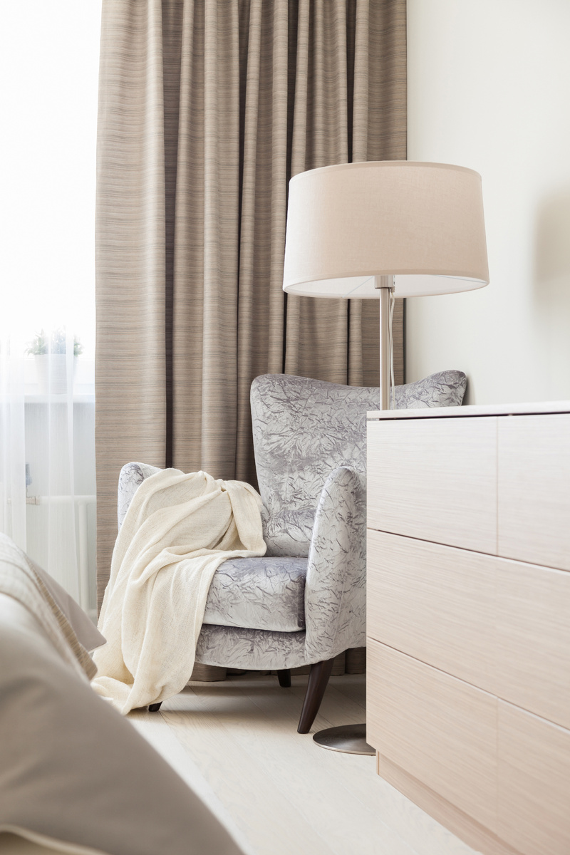 Интерьер мастер спальни, фото Д.Комаров. Дизайн Ирина Кривцова, 2016 г.