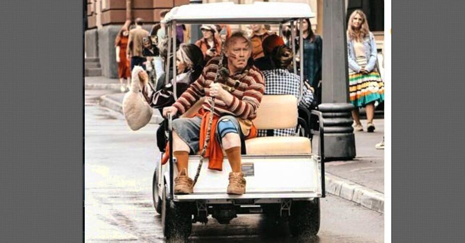 На съёмках "Сказки о потерянном времени"