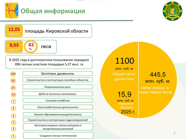   Министр лесного хозяйства Кировской области отчитался о работе отрасли за 2025 год