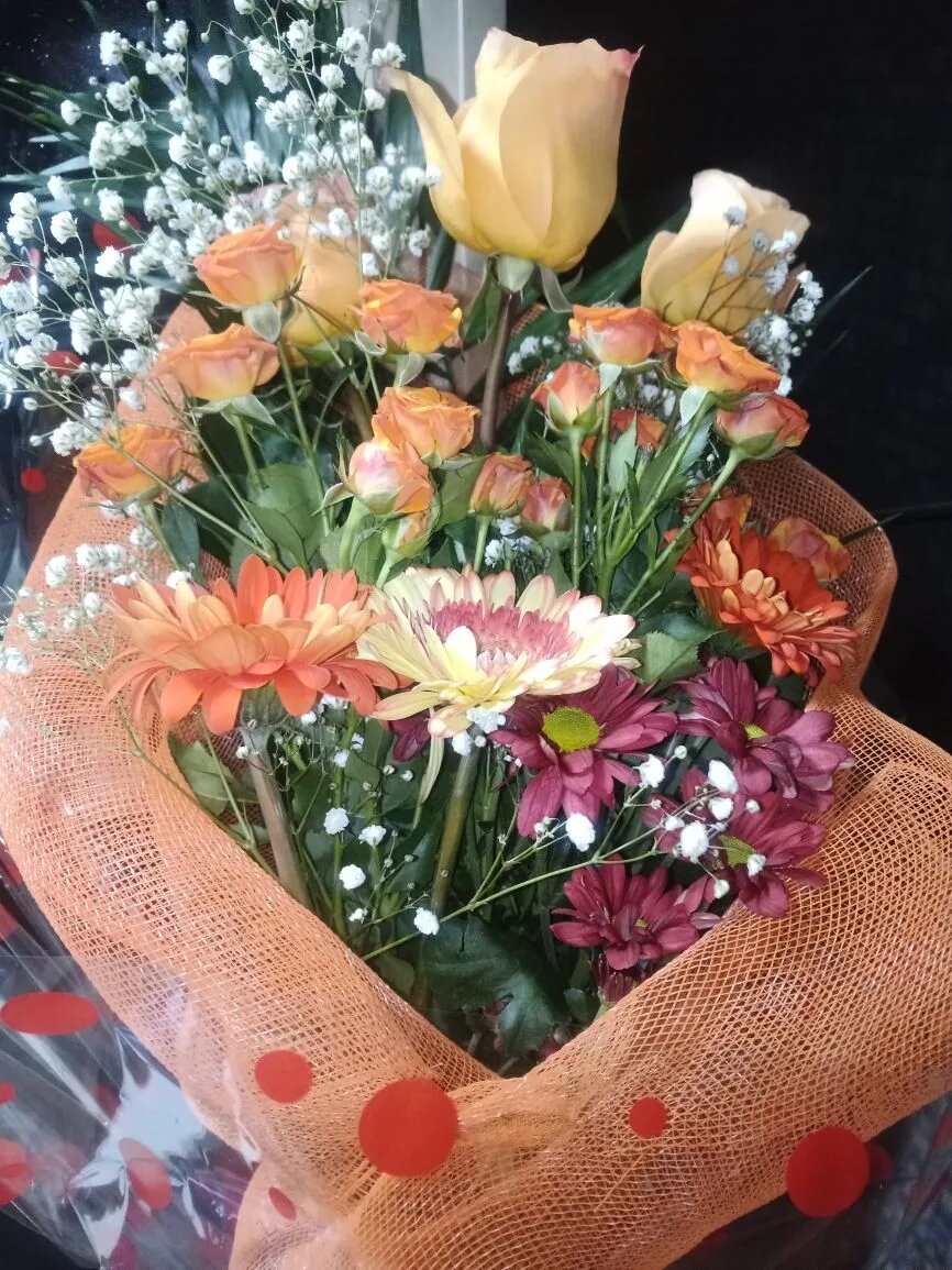 сама собирала букет