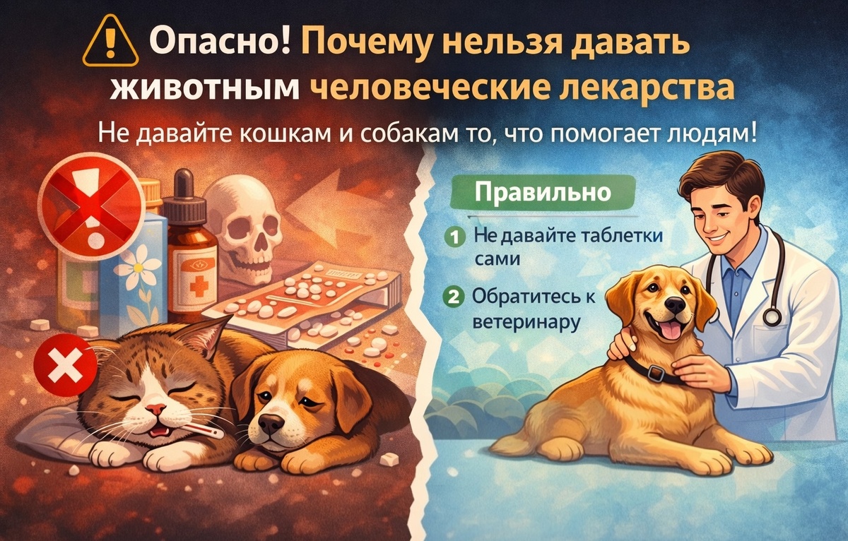 лекарства, опасные для животных. 
