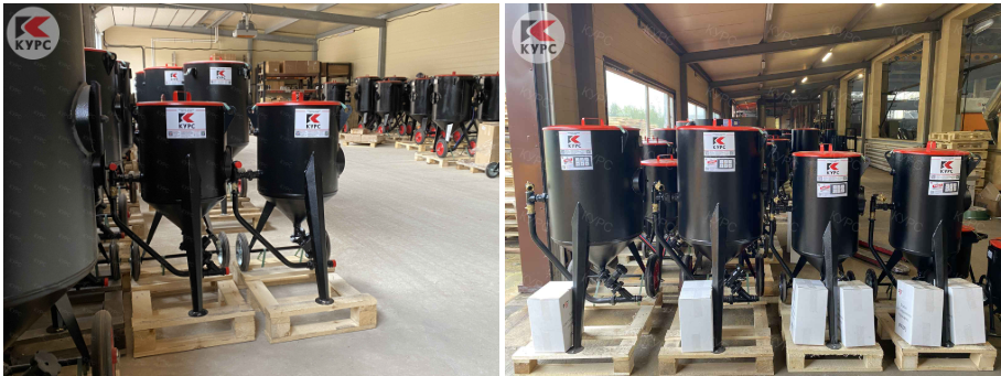 Дробеструйные аппараты на складе