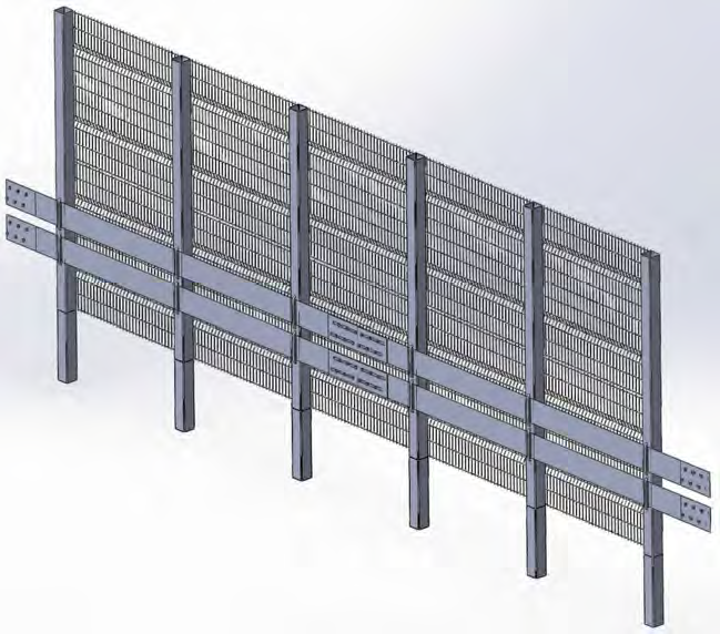 Рис. 1. Общий вид противотаранного заграждения