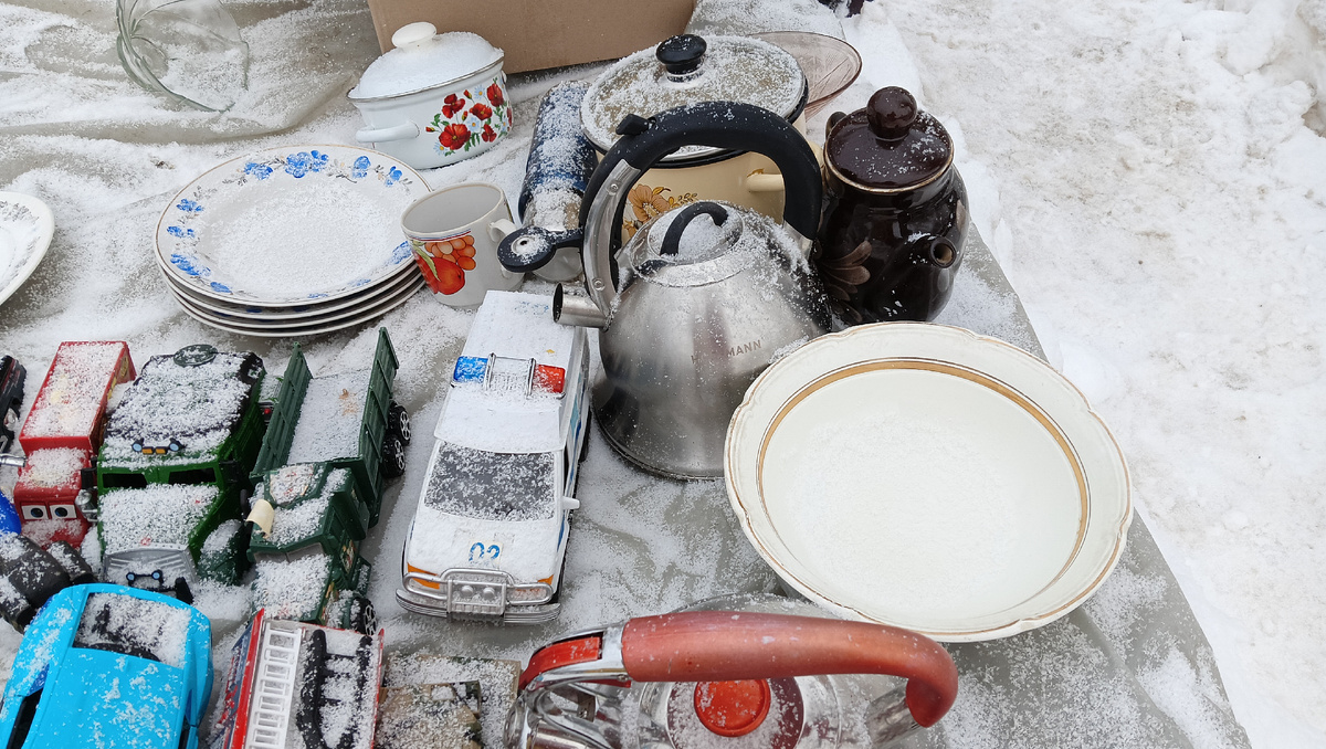 Винтажно-посудные итоги января. Фото автора 