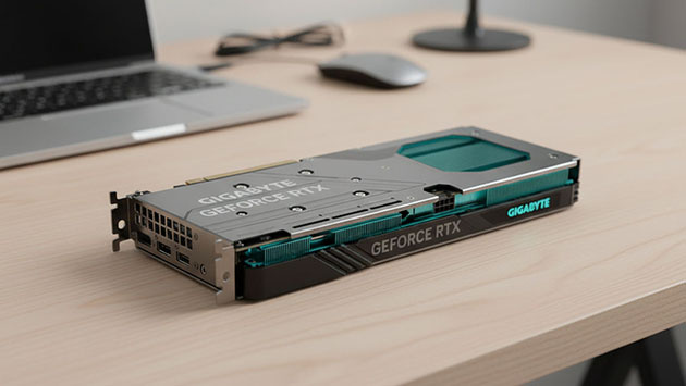 GIGABYTE NVIDIA GeForce RTX 4060. Фото: Татьяна Фадеева / Нейросеть