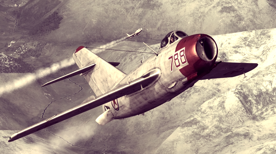 МиГ-15бис в северокорейском небе