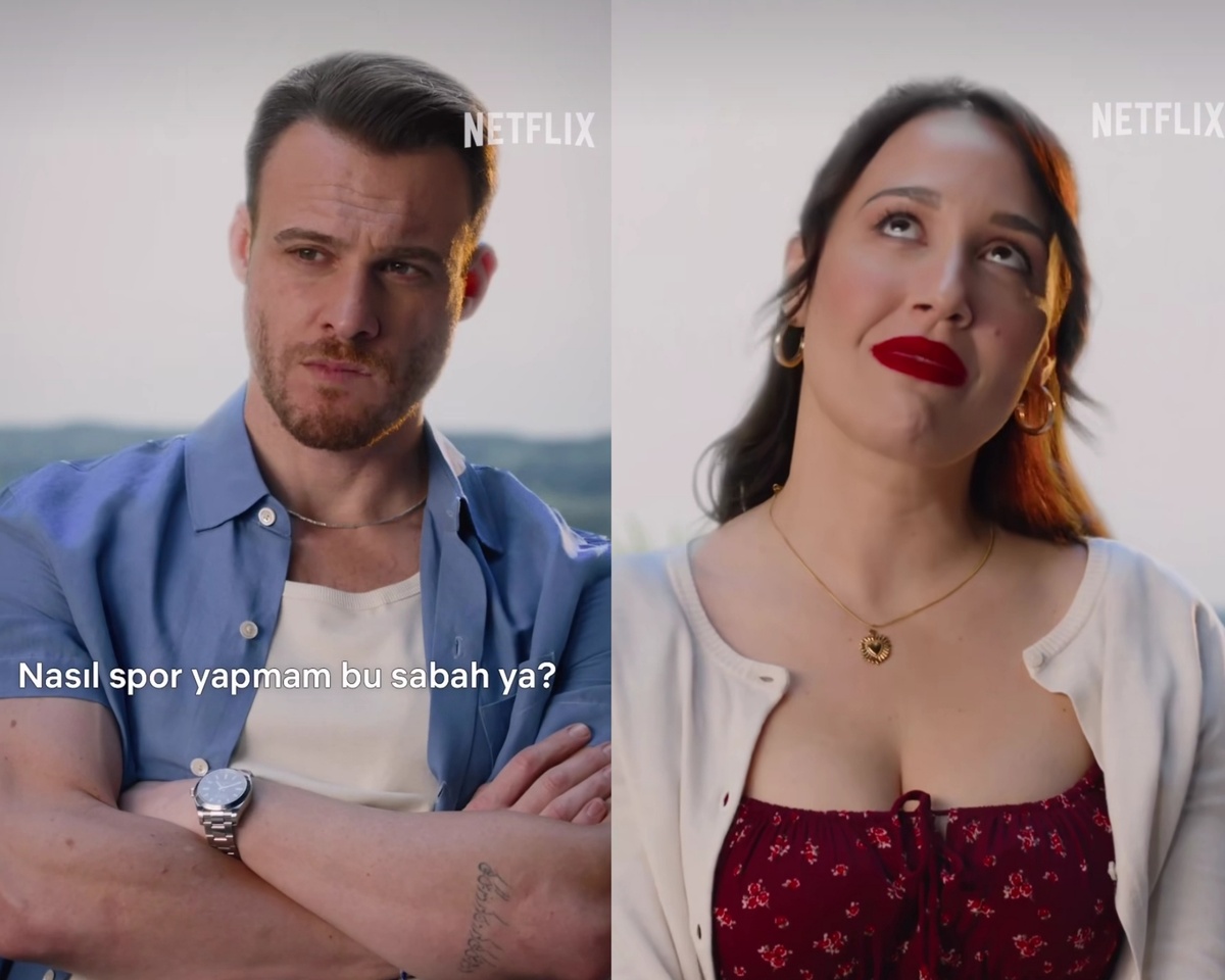 Керем Бюрсин, Гюпсе Озай. Кадры из фильма "Платоническая любовь: Отель "Голубая Луна" ("Platonik") 