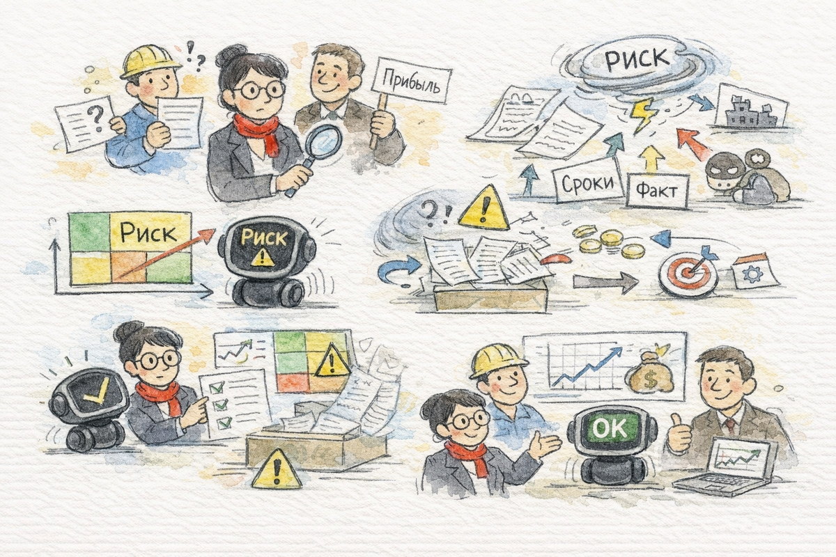 Тому, кто хочет перестать «догонять» риски постфактум и встроить их в управленческий цикл без лишней бюрократии.