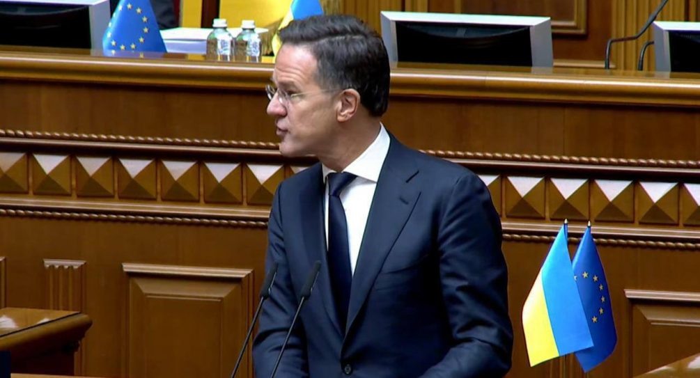    Рютте в Верховной Раде. (Социальные сети).