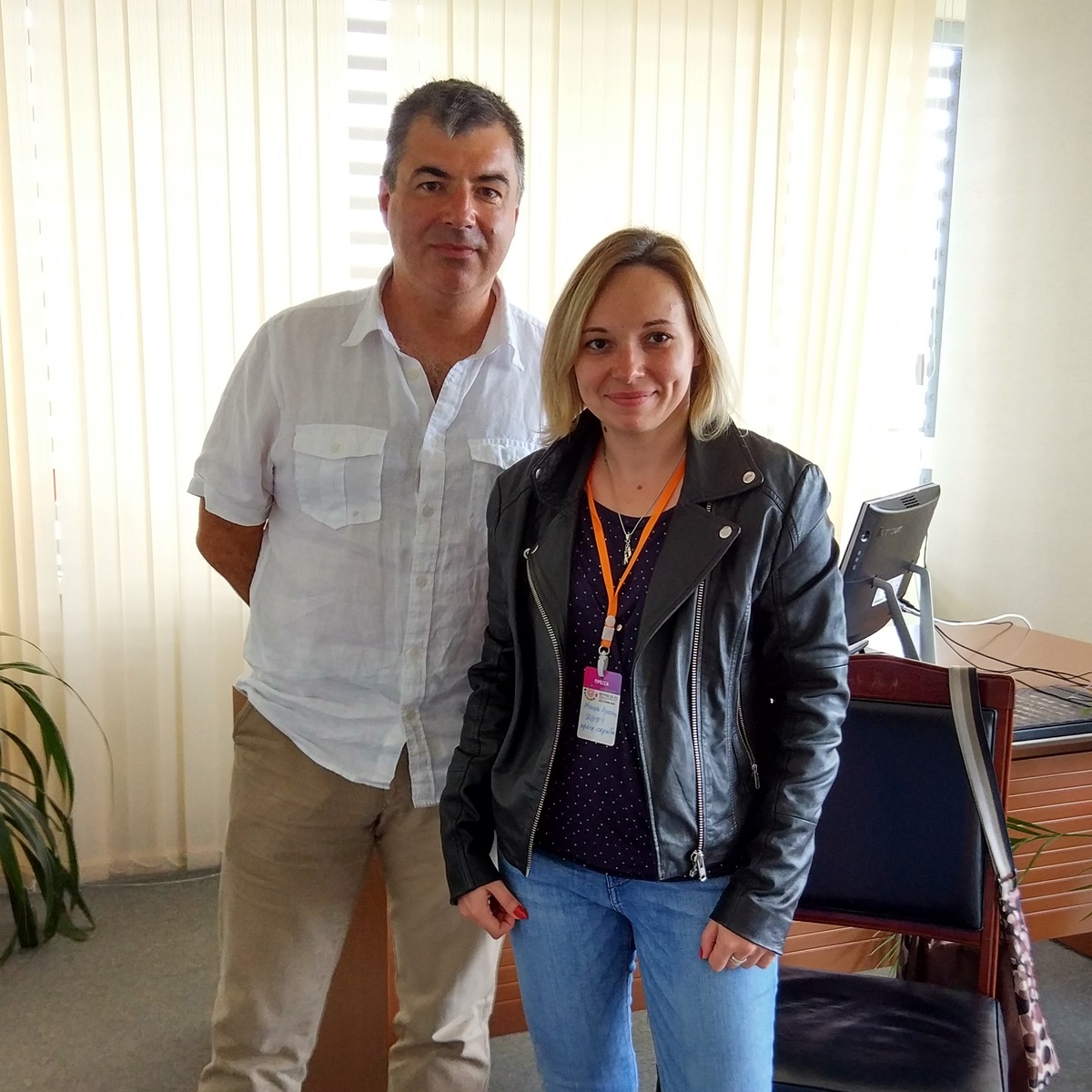 С Нобелевским лауреатом по физике Константином Новоселовым, Владивосток