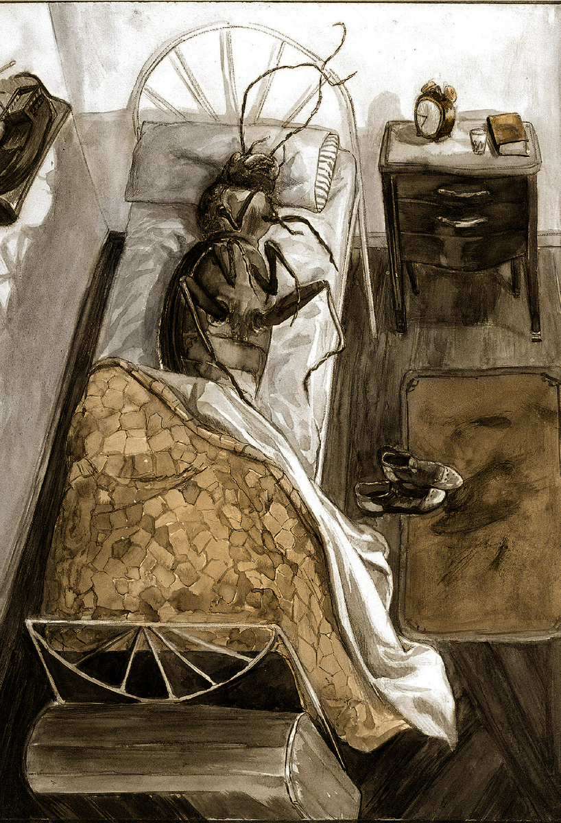 Иллюстрации Сантьяго Карузо к повести Франца Кавци "Превращение"