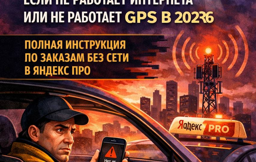 Яндекс Про не работает: что делать, если не работает интернет или не работает GPS в 2026. Полная инструкция по заказам без сети в Яндекс Про