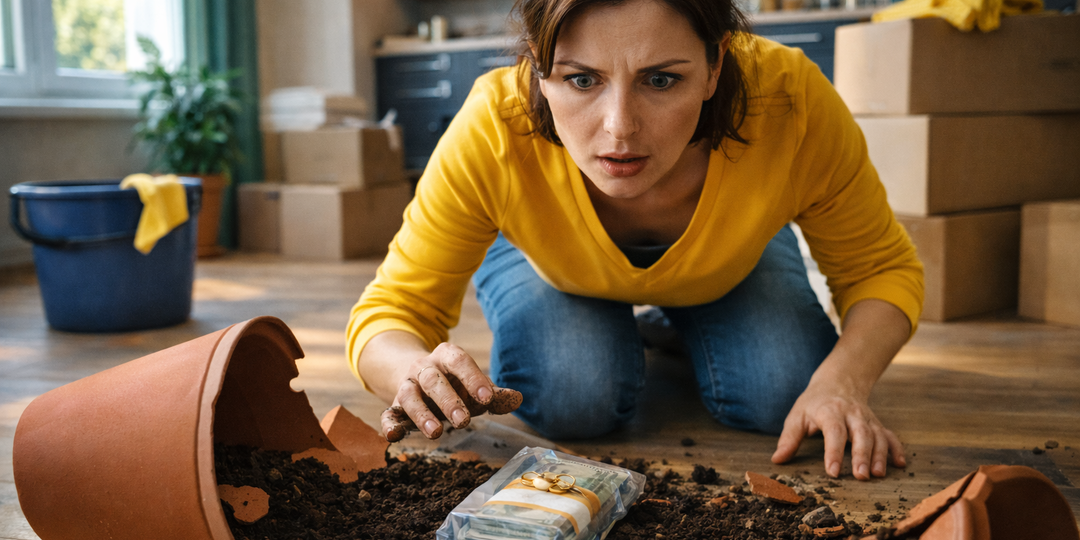 Взявшись за генеральную уборку, пока муж в командировке, случайно уронила цветочный горшок… А увидев