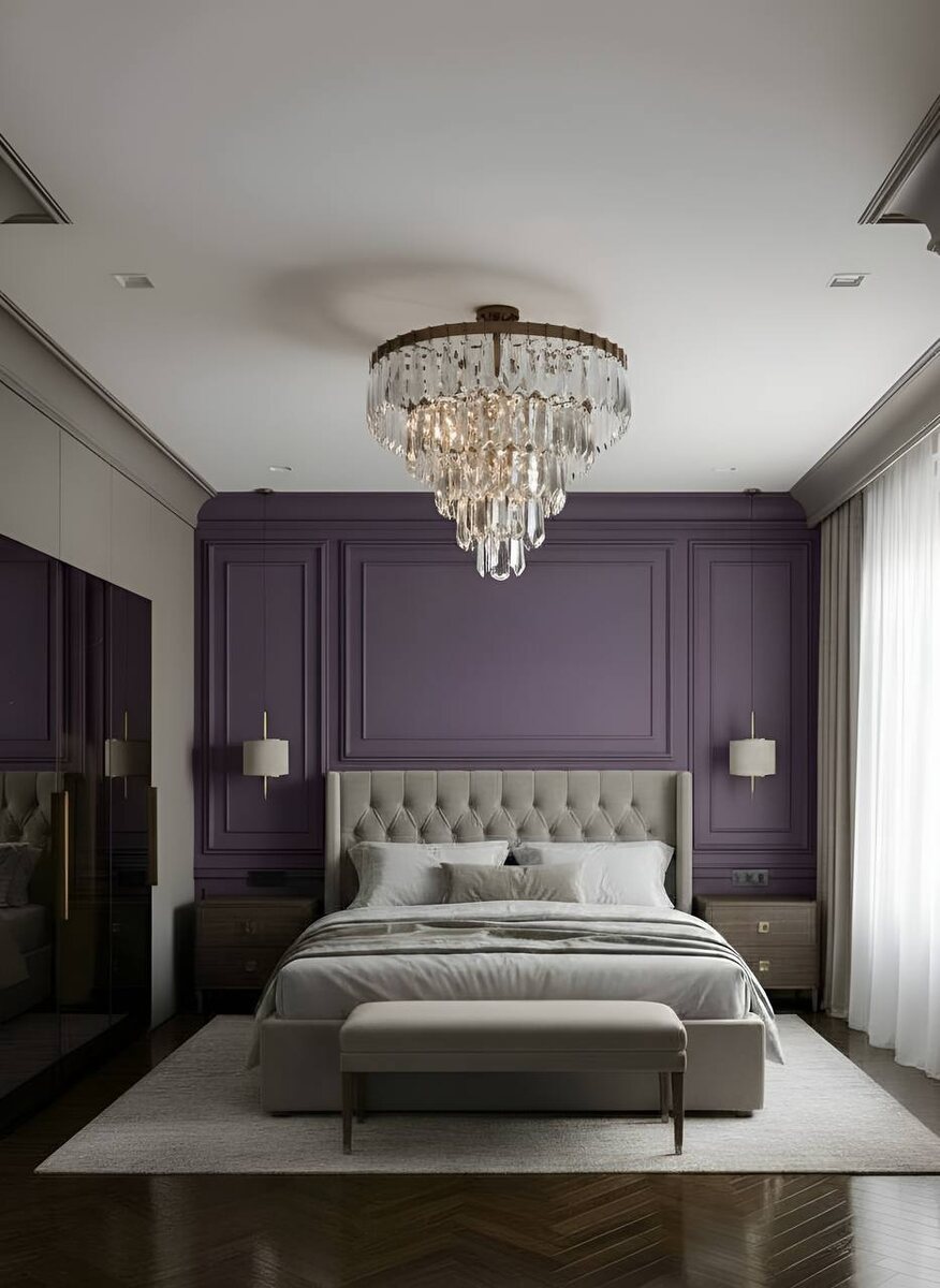 Молдинги Ultrawood в спальне