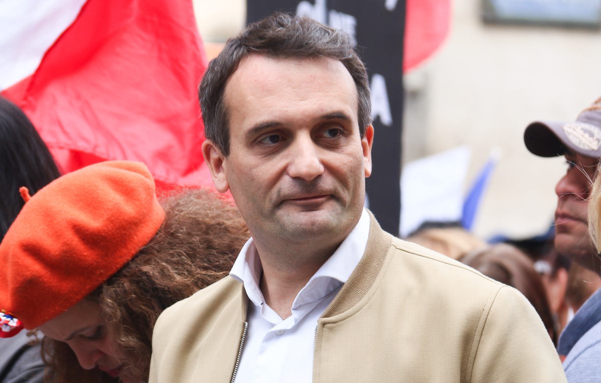   Лидер французской партии "Патриоты" Флориан Филиппо  Quentin de Groeve/Hans Lucas via Reuters Connect