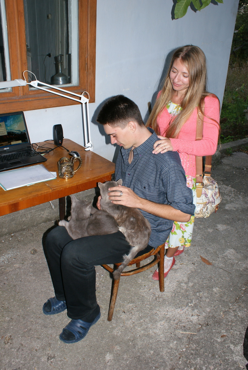 Сентябрь 2010 - начали встречаться, это у дома друга в Балаклаве