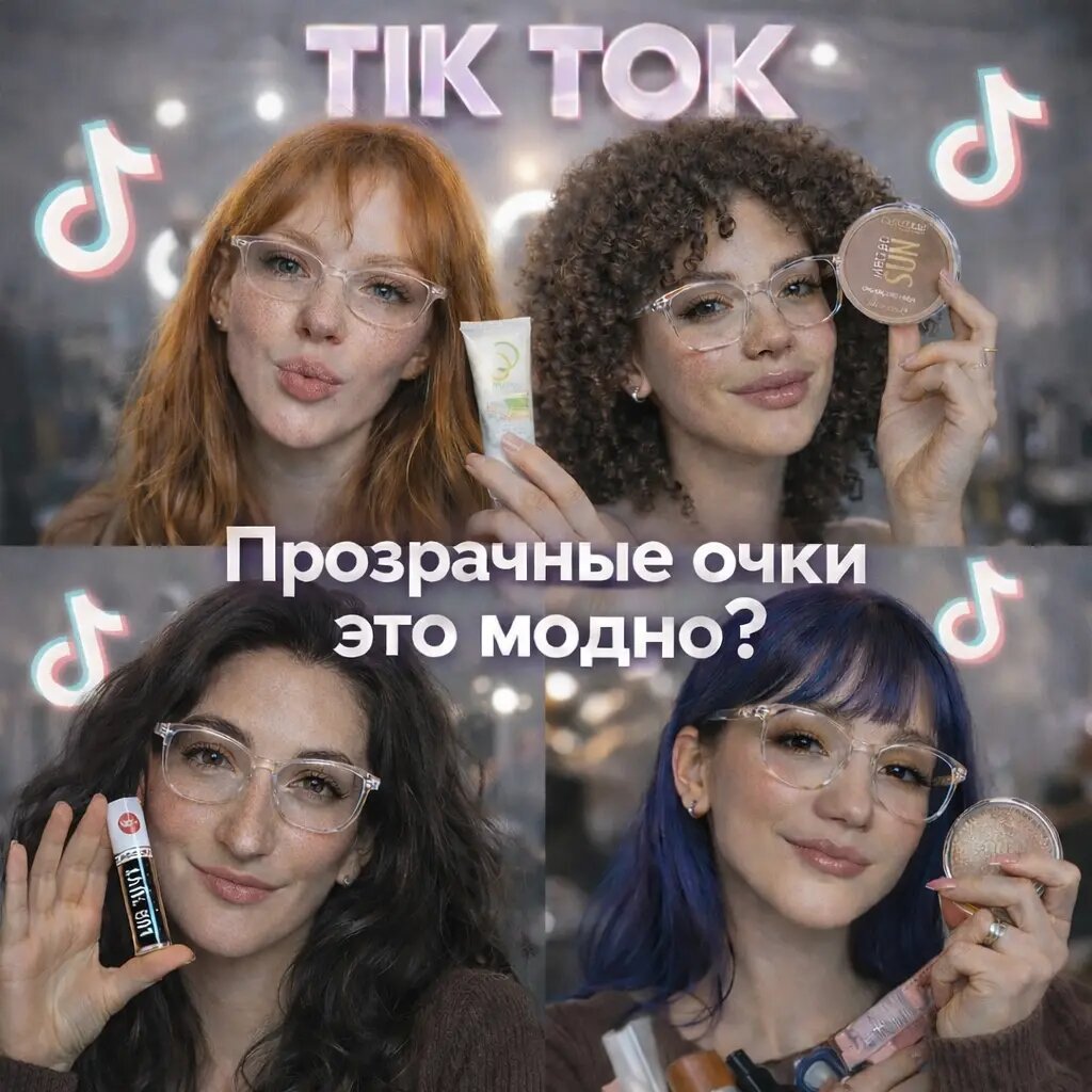 Прозрачные очки в тик ток - это модно?