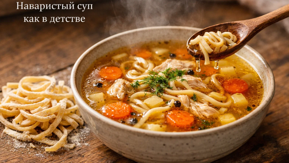 4 способа сделать куриный суп с лапшой наваристым, как в детстве