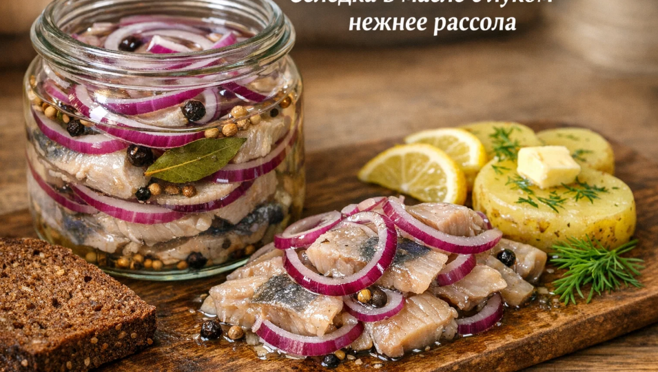 Раньше солила селёдку в рассоле, теперь в масле с луком — получается нежнее