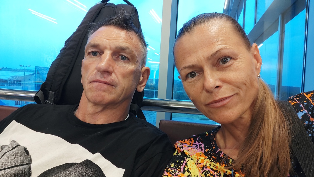 Это мы с Палычем в ожидании взлета.