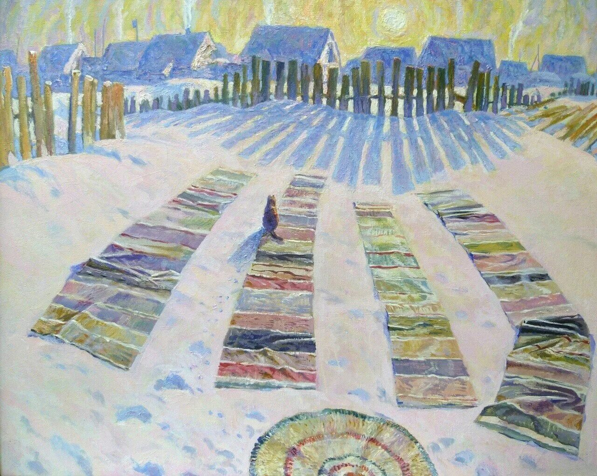 "Зимнее солнце", 2011 год. Художник Сергей Карбушев.