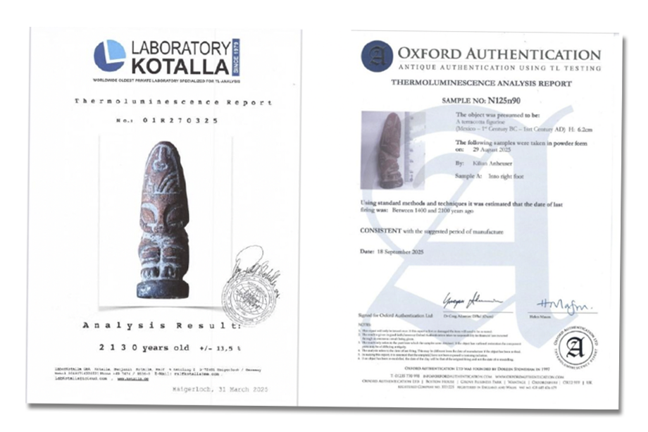 Два аналитических отчёта указывают на древнее происхождение небольшого «инопланетного идола», обнаруженного 2 марта 2025 года в Серро-дель-Торо, штат Халиско (Мексика).| Скриншот: Paleo-contatti tra i nativi Messicani ed Entità Ultraterrene