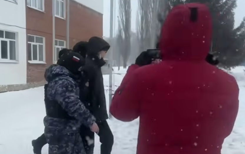 Задержание предполагаемого нападавшего