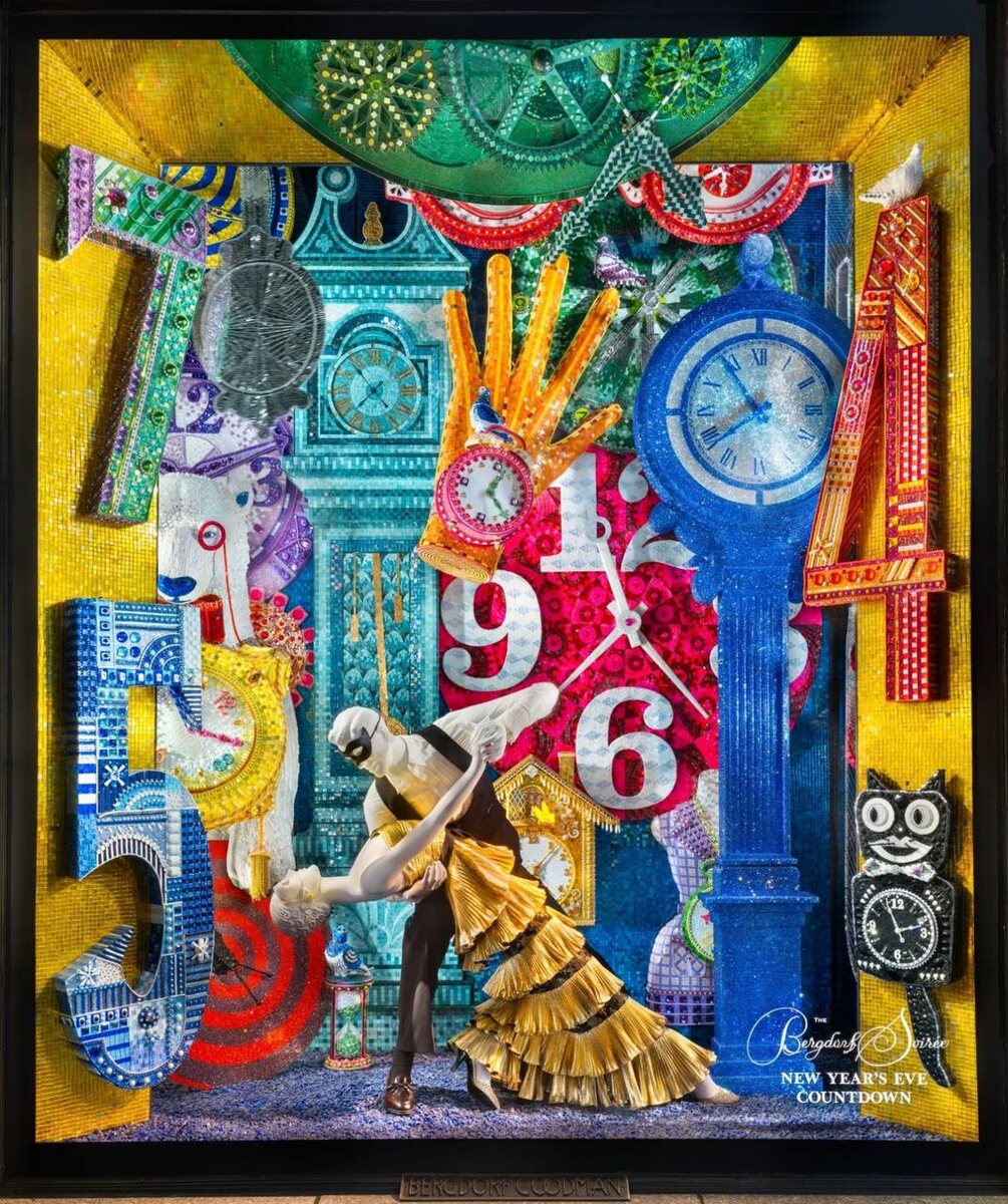 Праздничные витрины Berdorf Goodman 2025 года