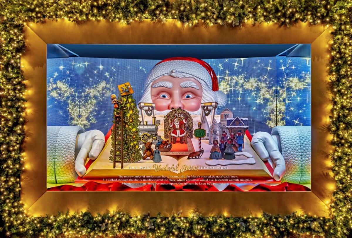 Рождественские витрины Macy’s 2025 года