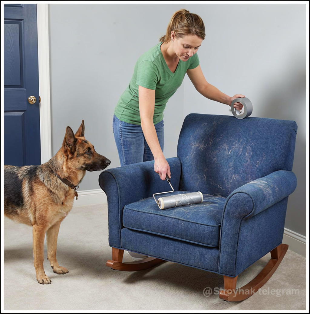 Убираем шерсть за питомцем