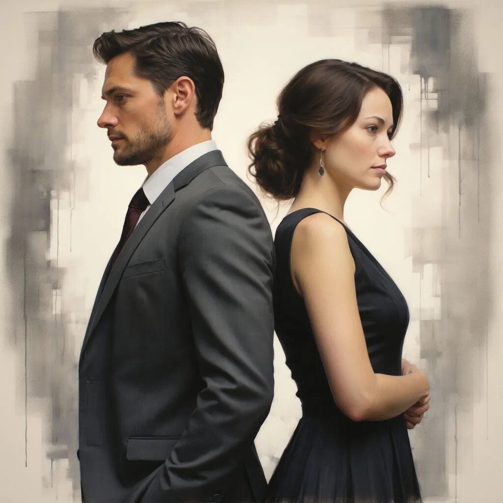 Развод. Иллюстрация сгенерирована нейросетью