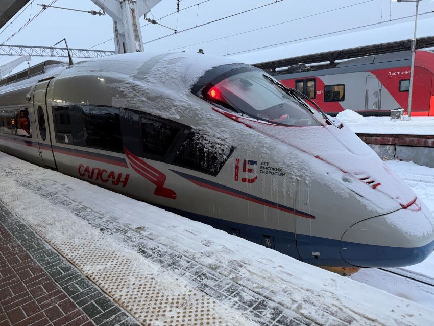 Вот он - красавец "Сапсан")