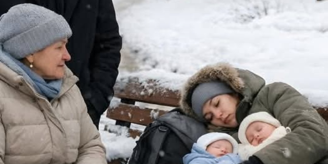 Миллионер вышел прогуляться с мамой в парк — и буквально остолбенел, увидев на скамейке свою бывшую жену, спящую рядом с двумя младенцами…