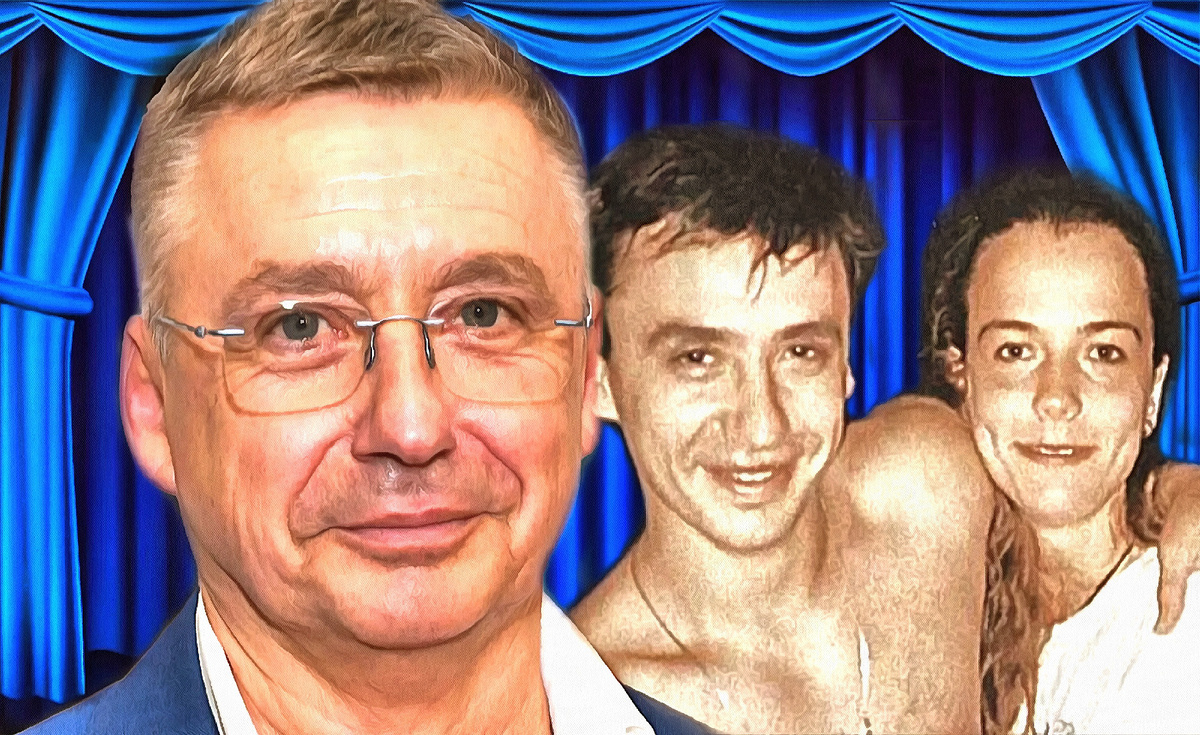 Антон Табаков. На заднем плане - с Екатериной Семеновой в годы молодые