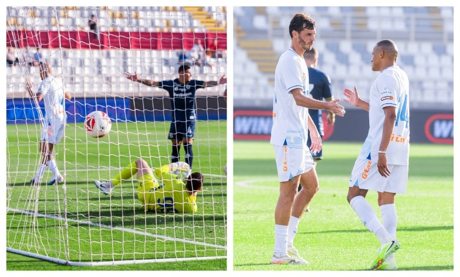    Джон Джон сделал свою первую голевую передачу за «Зенит» Александру Ерохину. Фото: Соцсети ФК «Зенит»