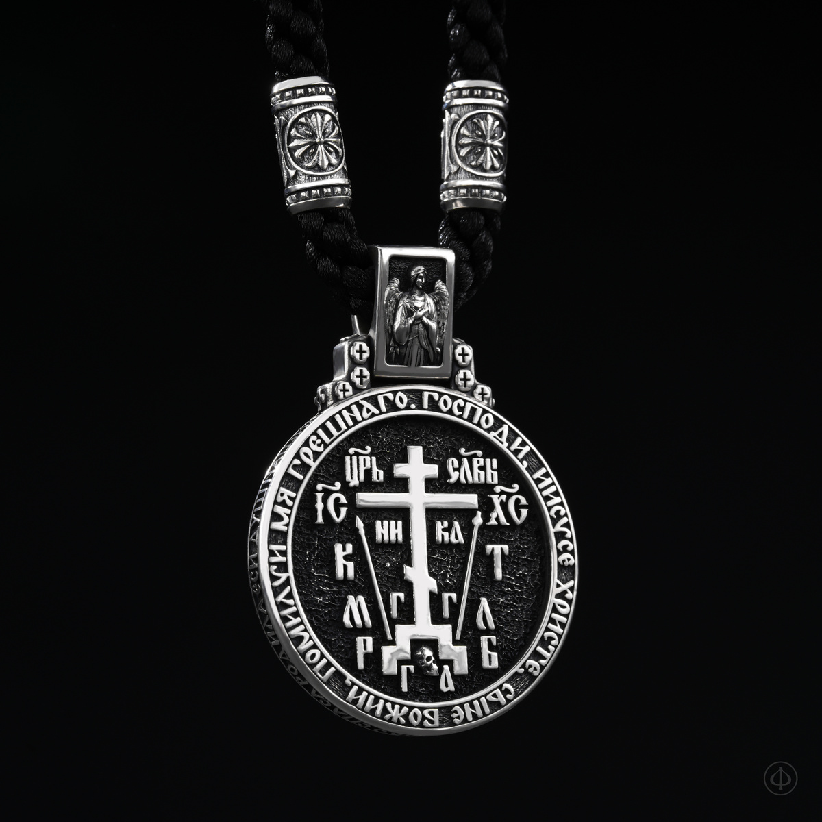 Подвеска из серебра с иконой Арт.009